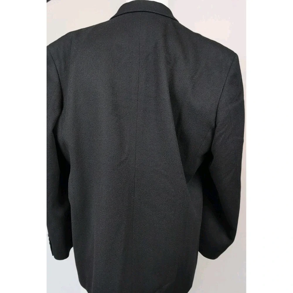 Andrew Fezza Mens 100% Italian Cashmere Black‎ Blazer Jacket 44R Sports Coat